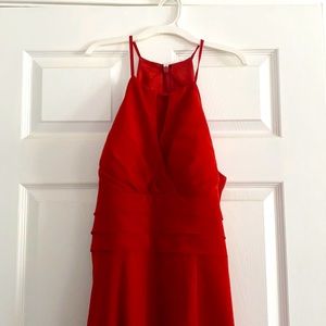 Azazie Maylee Rust dress